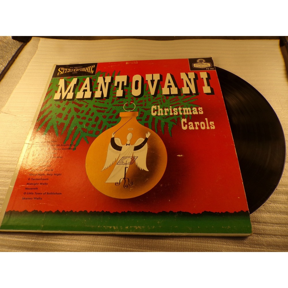 Mantovani Christmas Carols Vinyl LP London PS 142 Stereo Orchestral Holiday 1958